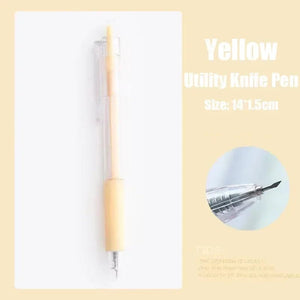 Planet Gates Blue-1Pcs Art Utility Knife Pen Knife Paper Cutter Stickers Scrapbooking Cutting Tool Express Box Cutter Knife School Supplies Stationery