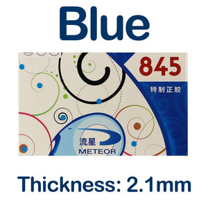 Planet Gates Blue 2.1mm Original METEOR 845 Blue Table Tennis Rubber Pips-out Fast Attack Short Pips Offensive Ping Pong Sponge ITTF Approved