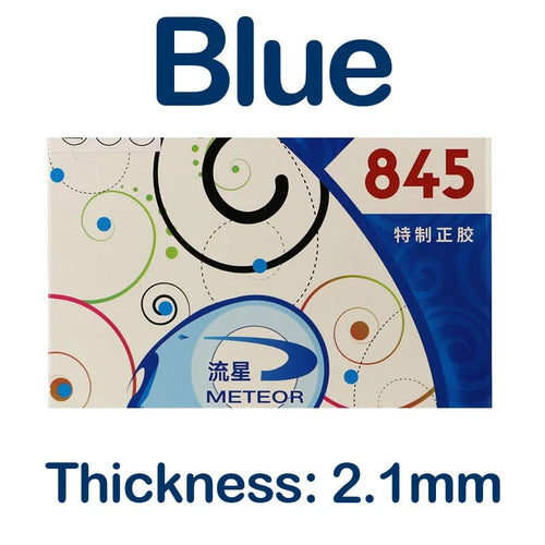 Planet Gates Blue 2.1mm Original METEOR 845 Blue Table Tennis Rubber Pips-out Fast Attack Short Pips Offensive Ping Pong Sponge ITTF Approved