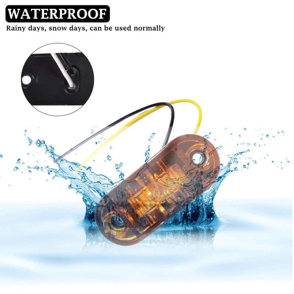 Planet Gates Blue / 20 Pieces 20/10PCS12V 24V LED Side Marker Lights Front Rear Clearance Indicator Lamp Truck Accessorie for Scania Trailer BUS Van Caravan