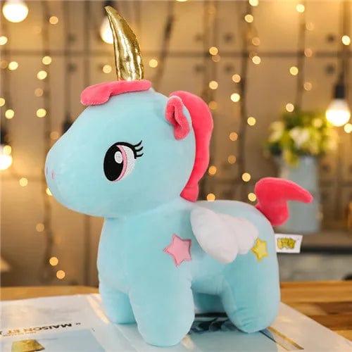 Planet Gates Blue / 20cm 10/20cm Soft Unicorn Plush Toy Baby Kids Appease Sleeping Pillow Doll Animal Stuffed Plush Toy Birthday Gifts for Girls Children