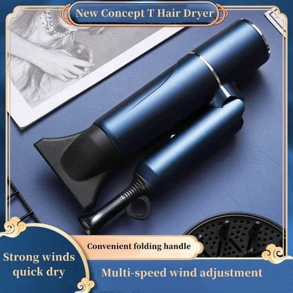 Planet Gates Blue-220V / EU Hot Selling Professional Hair Dryer Negative Ion High Power Blue Light Foldable Electric Hair Dryer Salon Hair Tools Home