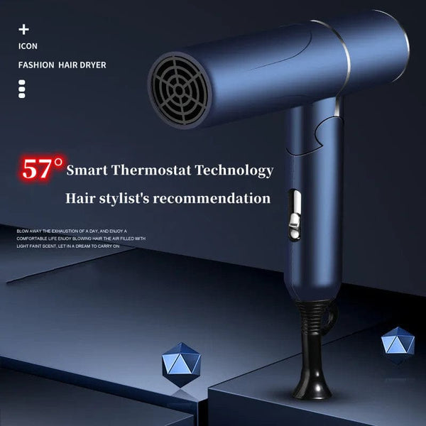 Planet Gates Blue-220V / EU Hot Selling Professional Hair Dryer Negative Ion High Power Blue Light Foldable Electric Hair Dryer Salon Hair Tools Home
