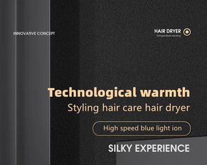 Planet Gates Blue-220V / EU Hot Selling Professional Hair Dryer Negative Ion High Power Blue Light Foldable Electric Hair Dryer Salon Hair Tools Home