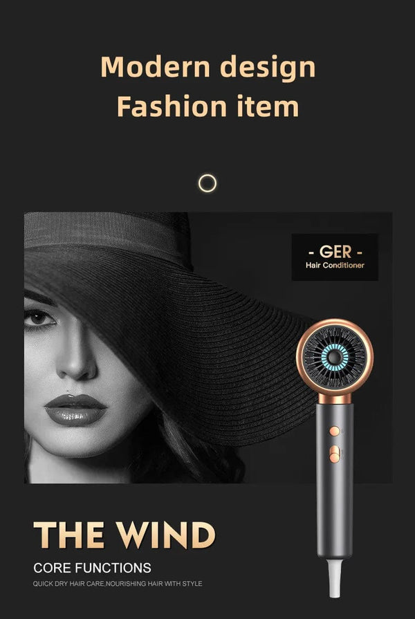 Planet Gates Blue-220V / EU Hot Selling Professional Hair Dryer Negative Ion High Power Blue Light Foldable Electric Hair Dryer Salon Hair Tools Home