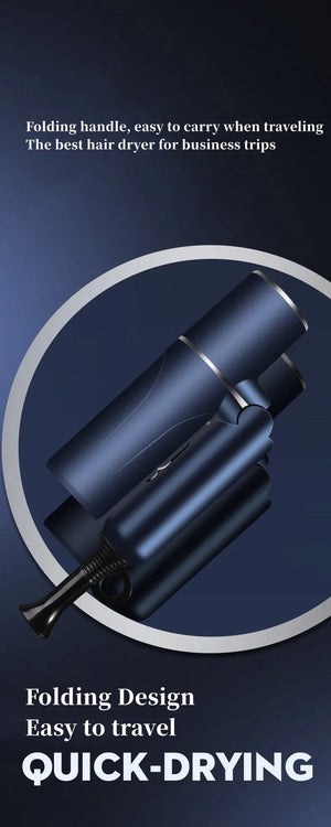Planet Gates Blue-220V / EU Hot Selling Professional Hair Dryer Negative Ion High Power Blue Light Foldable Electric Hair Dryer Salon Hair Tools Home