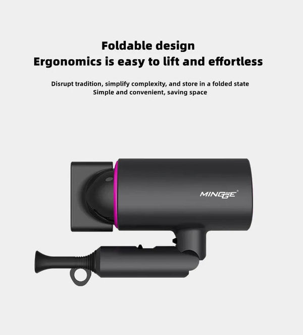 Planet Gates Blue-220V / EU Hot Selling Professional Hair Dryer Negative Ion High Power Blue Light Foldable Electric Hair Dryer Salon Hair Tools Home