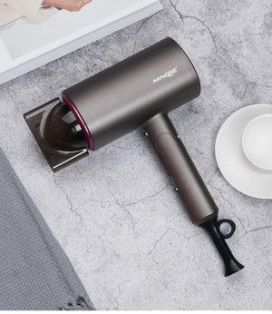 Planet Gates Blue-220V / EU Hot Selling Professional Hair Dryer Negative Ion High Power Blue Light Foldable Electric Hair Dryer Salon Hair Tools Home