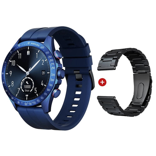 Planet Gates Blue-22MM Black / CHINA HAYLOU Solar Pro Smart Watch 1.43"AMOLED Display Bluetooth Phone Call & Voice Assistant Mulitary-grade Toughness Watch