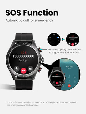 Planet Gates Blue-22MM Black / CHINA HAYLOU Solar Pro Smart Watch 1.43"AMOLED Display Bluetooth Phone Call & Voice Assistant Mulitary-grade Toughness Watch