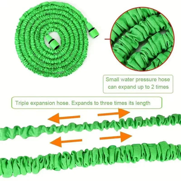 Planet Gates Blue / 25ft 2024New, High-Pressure Expandable Magic Hose, Car Wash Pipe, Home Garden Watering Hose, Multi-Function, Gardening Cleaning,