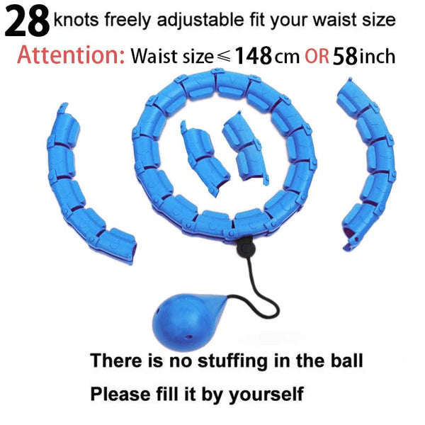 Planet Gates Blue 28 24-32 Sections Fitness Smart Sport Hoop Adjustable Thin Waist Exercise Gym Circle Ring Fitness Equipment Waist Easy weight loss