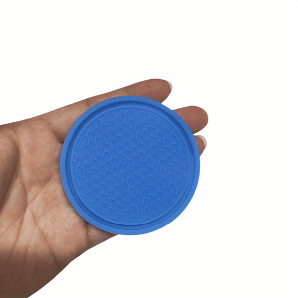 Planet Gates Blue 2pcs Car Silicone Coaster Universal Non-slip Cup Holder Coaster, Car Interior Accessories Auto Accessories