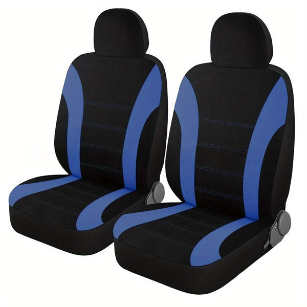 Planet Gates Blue / 2pcs Front Seat Cover 2pcs Car Seat Cover Polyester Mesh Front Seat Cover