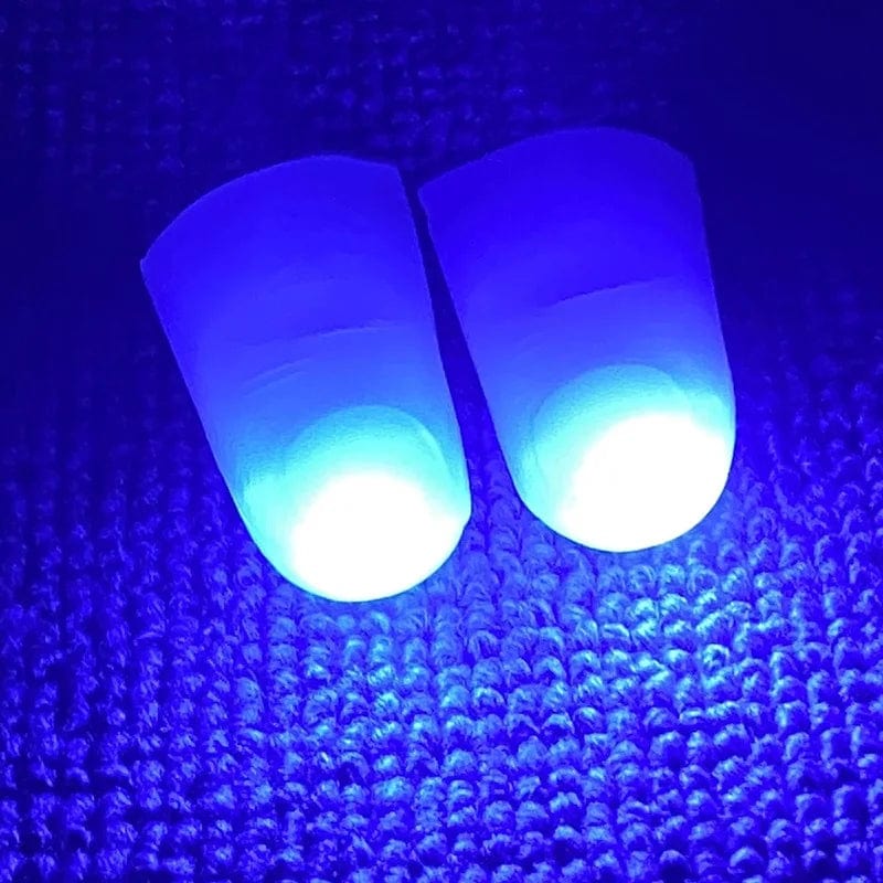 Planet Gates red 2PCS Magic Trick Fingers Thumbs with LED Battery Powered Magic Props Halloween Magic Trick Fingers Thumbs Party Toys for Child