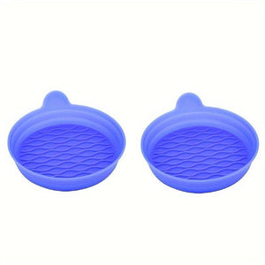 Planet Gates Blue 2pcs/set Car Coaster, For Cup Holder, Silicone Universal Car Coaster, 6 Colors Available