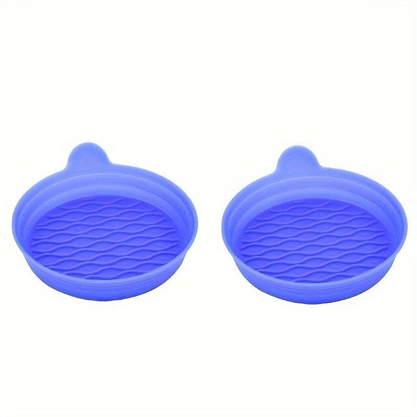 Planet Gates Blue 2pcs/set Car Coaster, For Cup Holder, Silicone Universal Car Coaster, 6 Colors Available