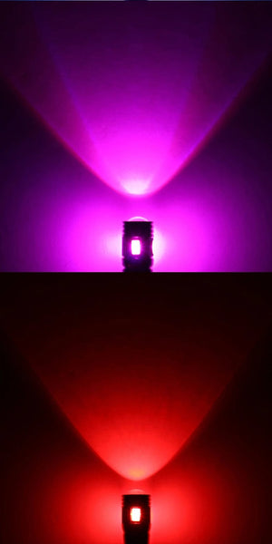 Planet Gates Blue 2pcs T10 W5W LED Bulb Canbus No error 12V 6000K 5630 6SMD Auto Claerance Wedge Side Reverse Lamps Turn Singal Light White Amber