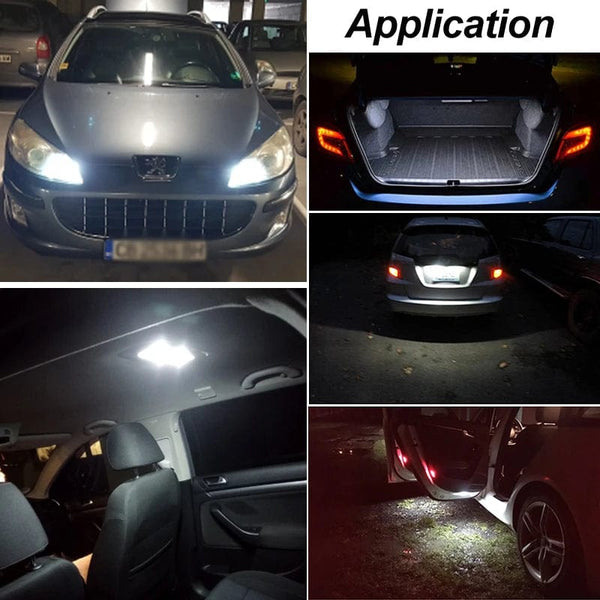 Planet Gates blue 2Pcs W5W T10 LED Lamp Canbus Parking Interior Lights for Audi A3 A6 A5 8p B6 B8 B7 B5 C6 S3 S4 RS3 TT Quattro Q5 Q7 100 300