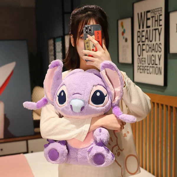 Planet Gates blue / 30-35cm Miniso Kawaii Disney Lilo & Stitch Plush Toy Kawaii Soft Blue Purple Elf Disney Lilo & Stitch Stuffed Doll Anime Movie Xmas Gift