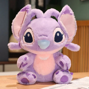 Planet Gates blue / 30-35cm Miniso Kawaii Disney Lilo & Stitch Plush Toy Kawaii Soft Blue Purple Elf Disney Lilo & Stitch Stuffed Doll Anime Movie Xmas Gift