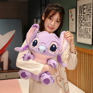 Planet Gates blue / 30-35cm Miniso Kawaii Disney Lilo & Stitch Plush Toy Kawaii Soft Blue Purple Elf Disney Lilo & Stitch Stuffed Doll Anime Movie Xmas Gift