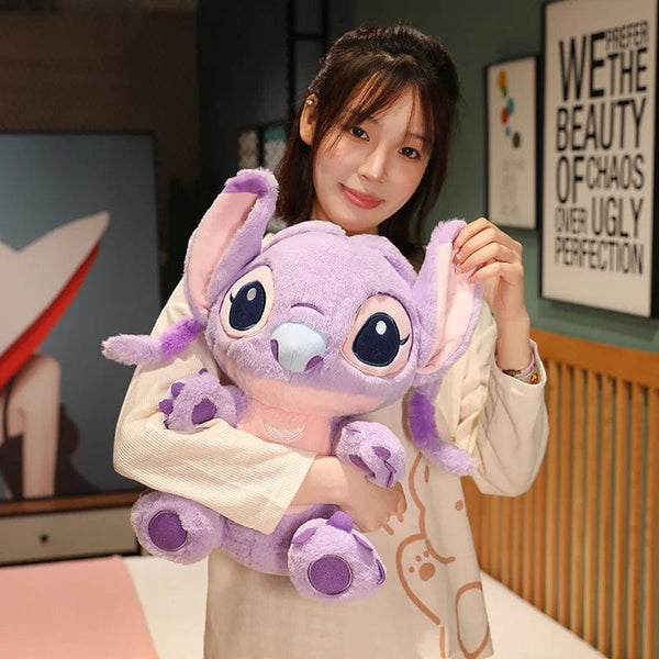 Planet Gates blue / 30-35cm Miniso Kawaii Disney Lilo & Stitch Plush Toy Kawaii Soft Blue Purple Elf Disney Lilo & Stitch Stuffed Doll Anime Movie Xmas Gift
