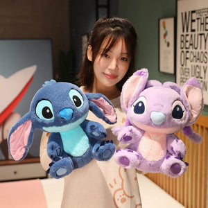 Planet Gates blue / 30-35cm Miniso Kawaii Disney Lilo & Stitch Plush Toy Kawaii Soft Blue Purple Elf Disney Lilo & Stitch Stuffed Doll Anime Movie Xmas Gift