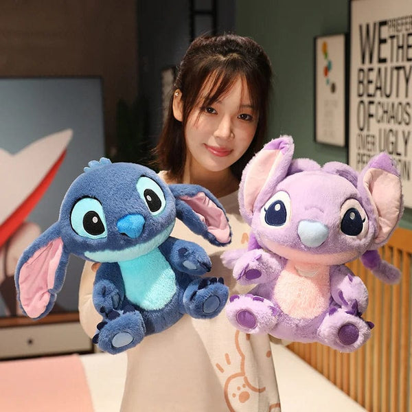 Planet Gates blue / 30-35cm Miniso Kawaii Disney Lilo & Stitch Plush Toy Kawaii Soft Blue Purple Elf Disney Lilo & Stitch Stuffed Doll Anime Movie Xmas Gift