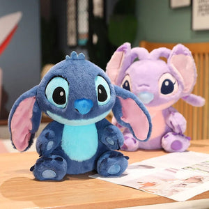 Planet Gates blue / 30-35cm Miniso Kawaii Disney Lilo & Stitch Plush Toy Kawaii Soft Blue Purple Elf Disney Lilo & Stitch Stuffed Doll Anime Movie Xmas Gift