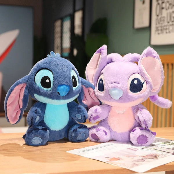 Planet Gates blue / 30-35cm Miniso Kawaii Disney Lilo & Stitch Plush Toy Kawaii Soft Blue Purple Elf Disney Lilo & Stitch Stuffed Doll Anime Movie Xmas Gift