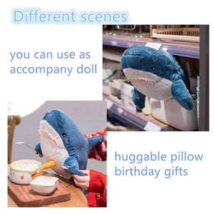 Planet Gates blue 30cm 30cm Shark Toy Soft Stuffed Sea Animal Accompany Pillow High Quality Gifts For Birthday Children Boys Party Decro