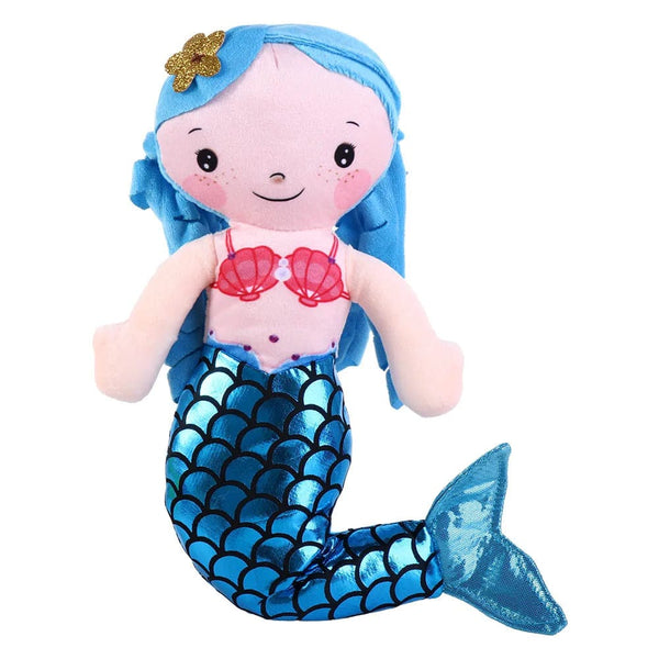Planet Gates blue 30cm Cartoon Mermaid Plush Doll Toy Comfort Mini Cute Pillow Baby Stuffed Plush Toys for Children Girls Birthday Gifts