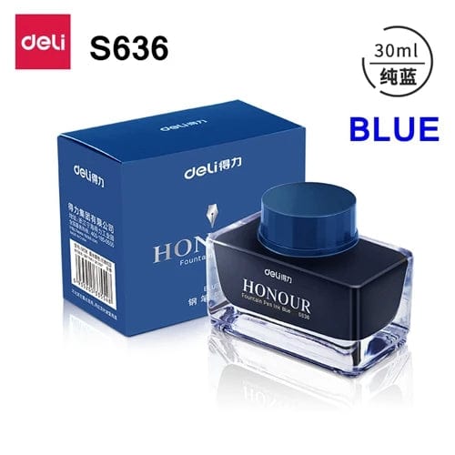 Planet Gates Blue-30ml Deli S636 S635 Fountain Pen Ink 30ml 50ml Bottle Black Blue Pen Ink BlackBlue Red Ink Darkblue Ink Wholesale Ink Bottle