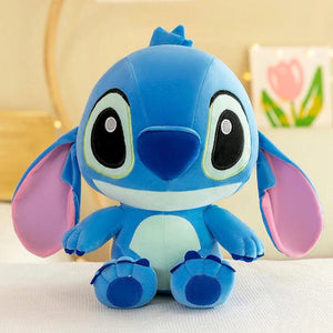 Planet Gates Blue / 35cm 25-35cm Anime Figure Stitch Plush Toy Children's Toys Kawaii Cute Pink Blue Soft Filling Plush Doll Action Figure Model Pendant