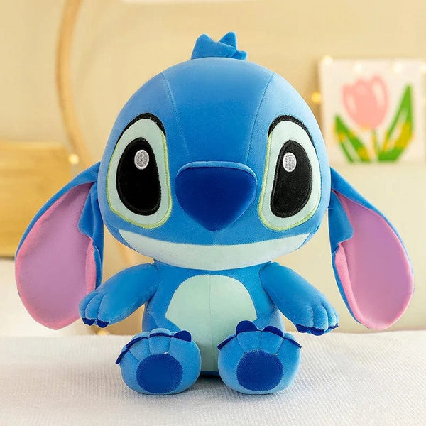 Planet Gates Blue / 35cm 25-35cm Anime Figure Stitch Plush Toy Children's Toys Kawaii Cute Pink Blue Soft Filling Plush Doll Action Figure Model Pendant