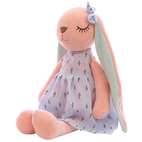 Planet Gates Blue 35CM Cute Cartoon Long Ears Rabbit Doll Baby Soft Plush Toys For Children Rabbit Sleeping Mate Stuffed Plush Animal Toys Infants