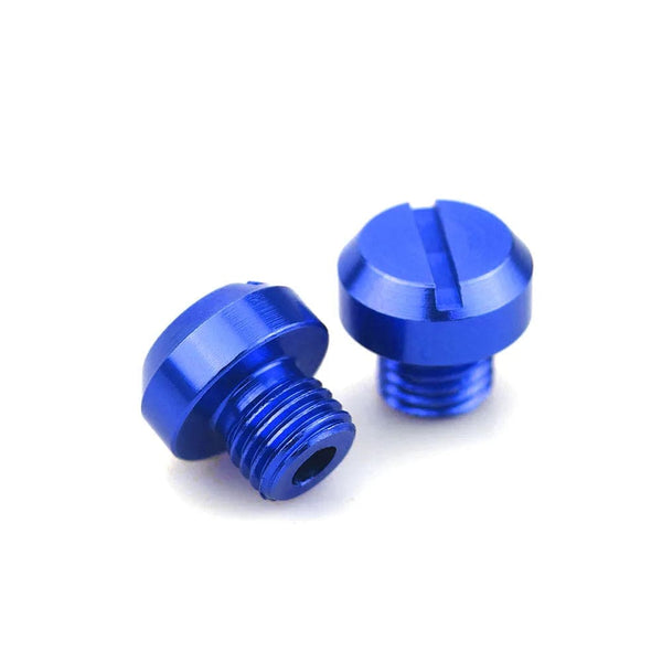 Planet Gates Blue 3pcs Orange Motorcycle M10*1.25 CNC Mirrors Hole Plug Screws Cover Caps Thread Adapter Bolts For KTM DUKE RC 125 390 200 250 690