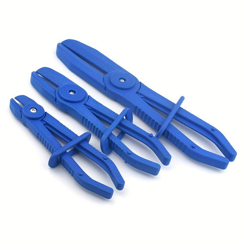 Planet Gates Blue 3pcs/set Nylon Hose Clamp Tool Set, Brake Fuel Water Tools Hose Plier Pliers Tool Clamp Car Repair Free Line Hands O9H5