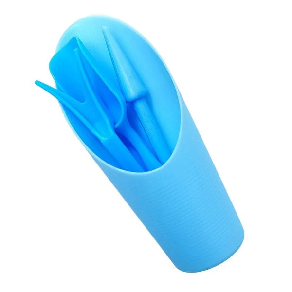 Planet Gates Blue 4-piece set 4Pcs Garden Planter Kit Sowing Shovel Scoop Bucket Spoon Succulents Seedlings Tool Bonsai Fertilizer Drilling Device DIY