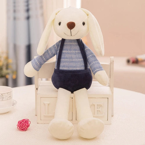 Planet Gates blue / 40CM 40cm Candy Color Long-eared Rabbit Plush Toy Dressed Small White Rabbit Can Be Hung On The Wall To Sleep To Soothe Birthday Gift