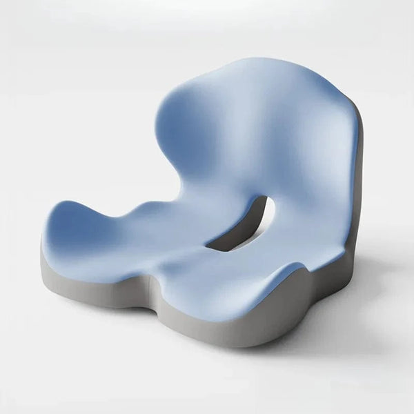 Planet Gates Blue / 44x42x32cm Memory Foam One-piece Cushion Office Cushion Hip Beautification Spine Relief And Waist Support Cushion