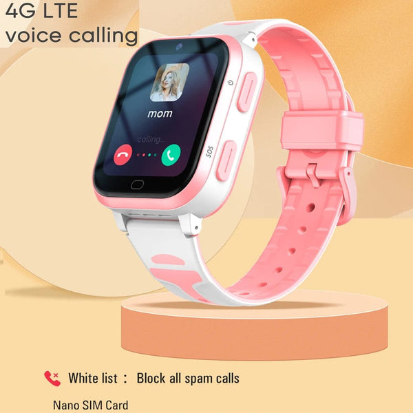 Planet Gates blue 4G Smart Watch GPS WiFi Position ROM 8GB Video Call Phone Sound Recording Children Smartwatch Kids Call Back Monitor Alarm Clock