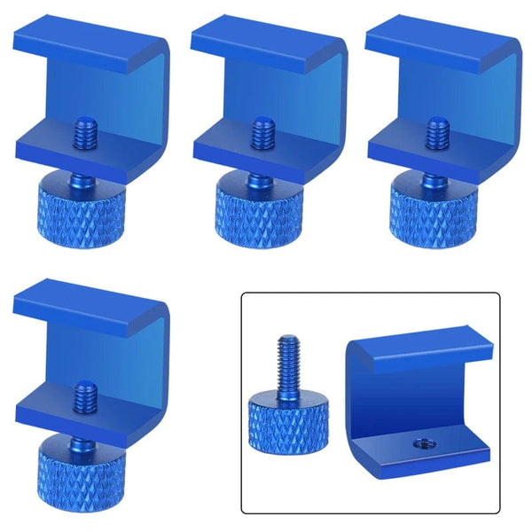 Planet Gates Blue 4pcs 3DSWAY 3D Printer Parts Platform Clamp Glass Aluminum Plate Ultimaker UM Hotbed Fixing Clip Build Heated Bed Retainer 4pcs 8pcs