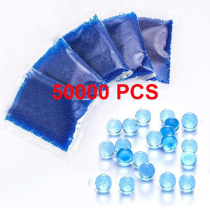 Planet Gates Blue 5 Pack 50000PCS Toy Gun Bullets Gel Balls Blaster Ammo 7-8 mm Water Balls Beads Gel Blaster Gun Kids Toys