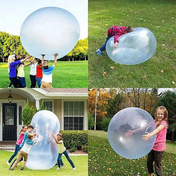 Planet Gates Blue 50CM Children's Outdoor Soft Inflatable Water-filled Bubble Ball Toys Party Games Toy Fun Reusable Water Balloons