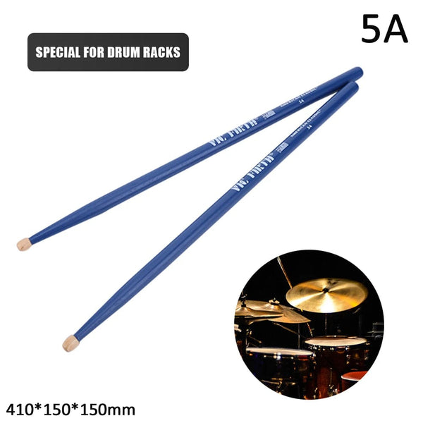 Planet Gates Blue 5A 1 Pair 5A/7A Drumsticks Mallets Jazz Drum Sticks Percussion Consistent Weight and Pitch American Hickory Classic Drum Sticks