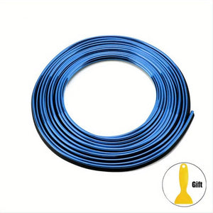 Planet Gates Blue / 5M/196.85in 1pc Universal Car Mold Decoration Flexible Strip 16ft/ 5m PVC With Interior Car Decoration Strip Dashboard Door Car Styling