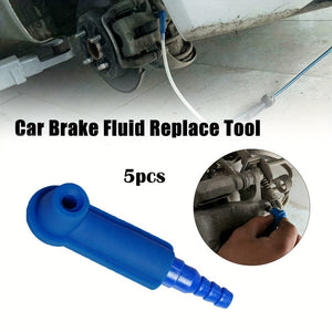 Planet Gates Blue / 5pcs 5pcs Brake Oil Exchange Tool, Auto Car Brake Fluid Replacement Tool, Pump Oil Bleeder Change Air Kit Exchange Tool Connector
