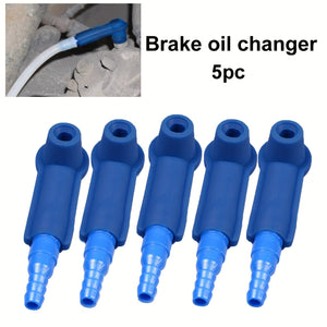 Planet Gates Blue / 5pcs 5pcs Brake Oil Exchange Tool, Auto Car Brake Fluid Replacement Tool, Pump Oil Bleeder Change Air Kit Exchange Tool Connector